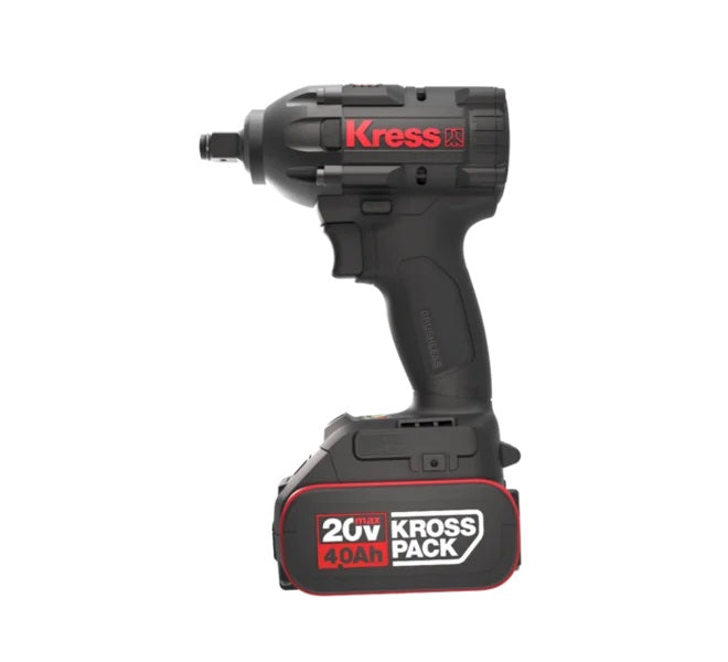 Kress | Cordless Impact Wrench 20V BL 300Nm 2X4.0Ah, 6A, Stacking Case