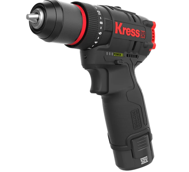 Kress | 12V BL 10mm Impact Drill 40Nm 2x2.0Ah