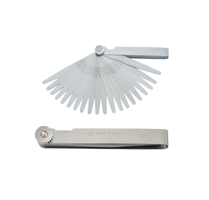 King Tony | Feeler Gauge Metric 0.05-1.00mm 20 Blades-Toolcraft