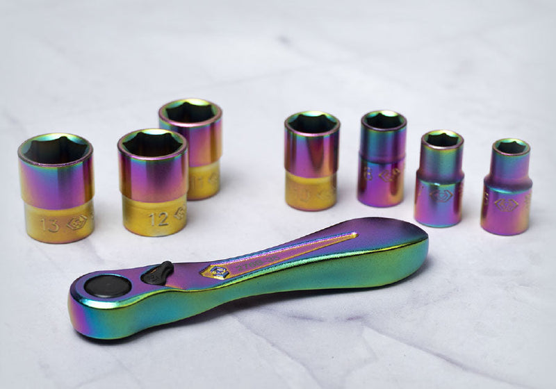 King Tony | Mini Bit Ratchet & Tool Set 1/4"-Toolcraft