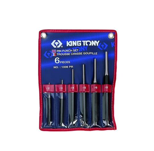 King Tony | Pin Punch Set 2-8mm 6Pc (Online Only) - Toolcraft