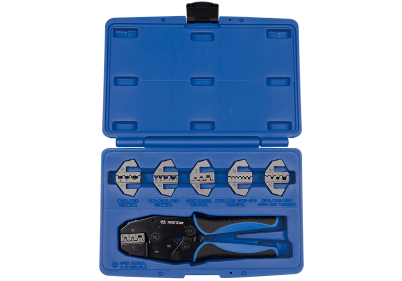King Tony | Plier Ratchet Crimper Set 7Pc Interchangeable-Toolcraft