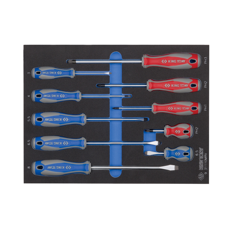 King Tony | Screwdriver Set 10Pc Eva Foam-Toolcraft