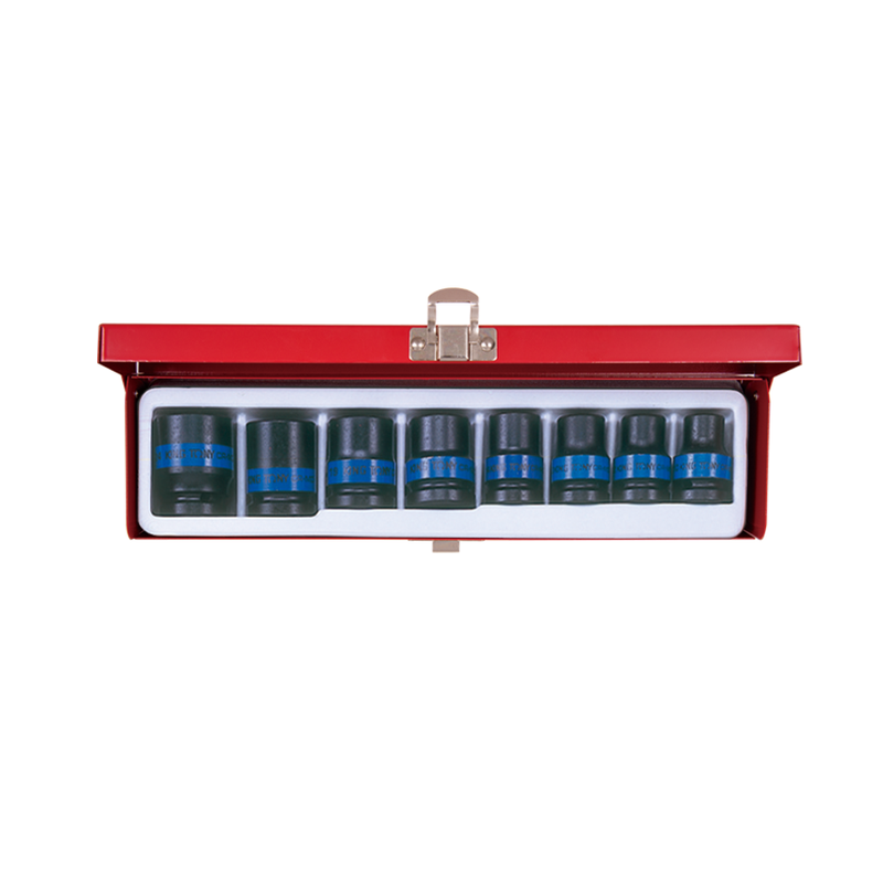 King Tony | 1/2″ Impact Socket Metric Set 8Pc - Toolcraft