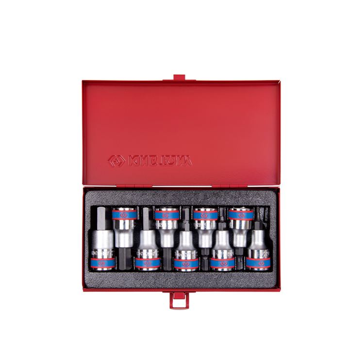 King Tony | 1/2" Hex Bit Socket Set 9Pc - Toolcraft