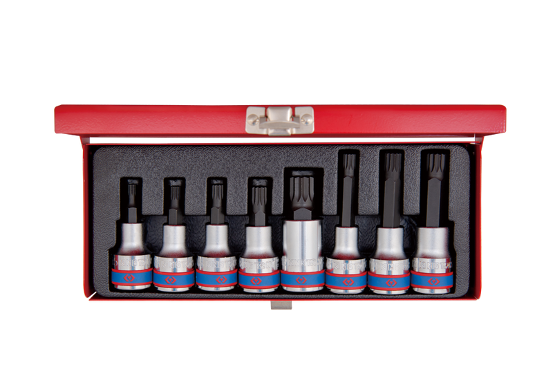 King Tony | Socket Set 1/2" Spline M5-M16 8Pc - Toolcraft