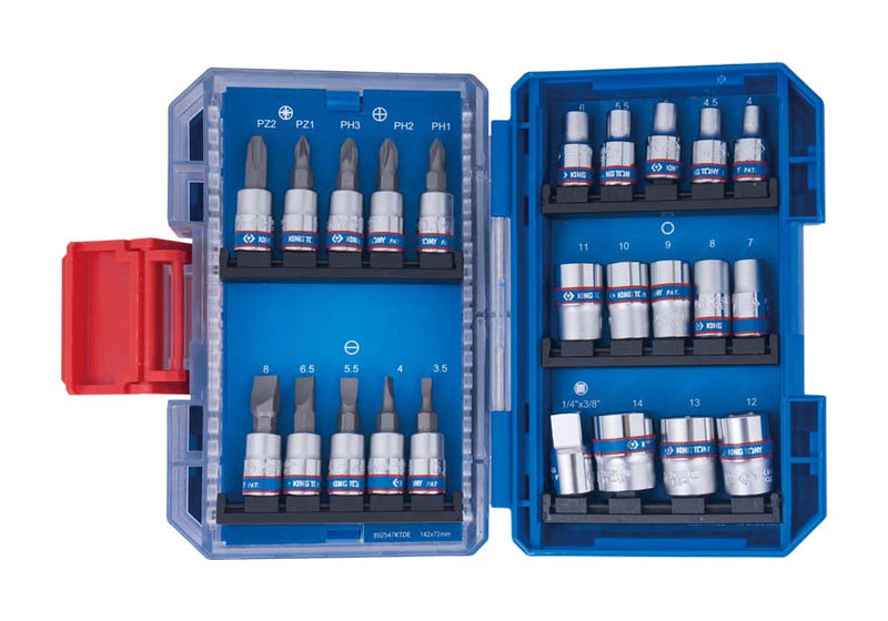 King Tony | Socket Set 1/4" Extra Compact Tool Set 47Pc-Toolcraft