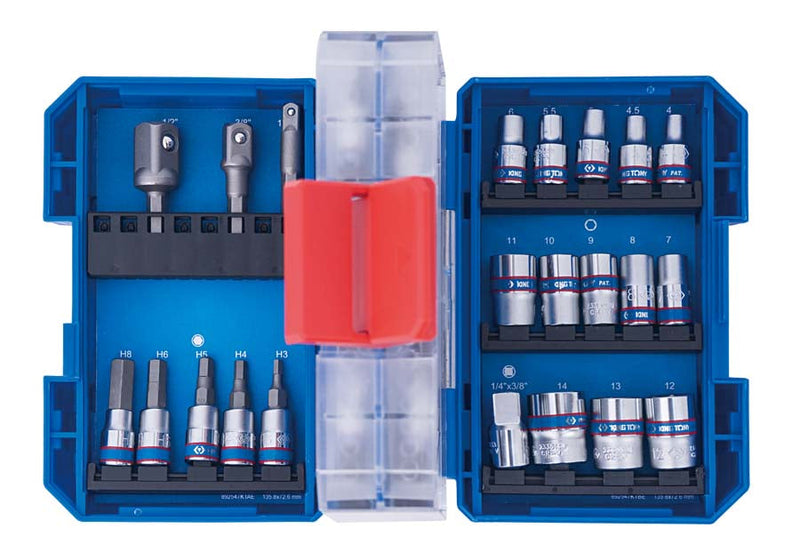 King Tony | Socket Set 1/4" Extra Compact Tool Set 47Pc-Toolcraft