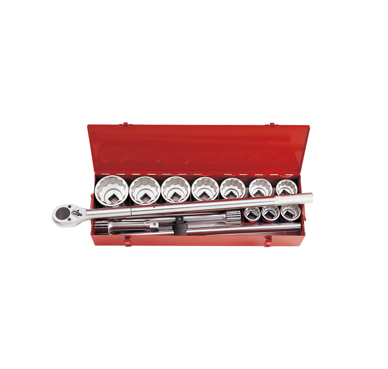 King Tony | Socket Set 14Pc 1" 36-80mm 12Pt-Toolcraft