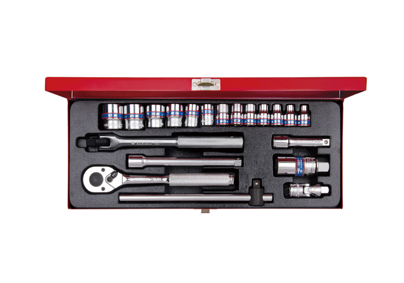 King Tony | Socket Set 3/8" Metric 6-22mm 12Pt-Toolcraft