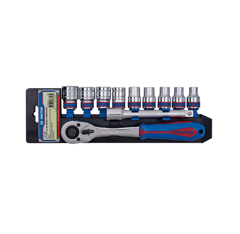 King Tony | 1/2″ Socket & Wrench Set 11Pc - Toolcraft