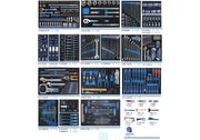 King Tony | Tool Trolley Set Mechanics 525Pc plus 1/2" Torque Wrench 60-340Nm plus 3/8" Torque Wrench 20-100Nm-Toolcraft