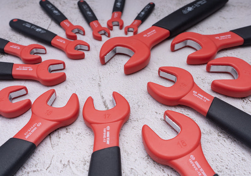 King Tony | Wrench Set VDE Insulated Open End 15Pc Eva-Toolcraft