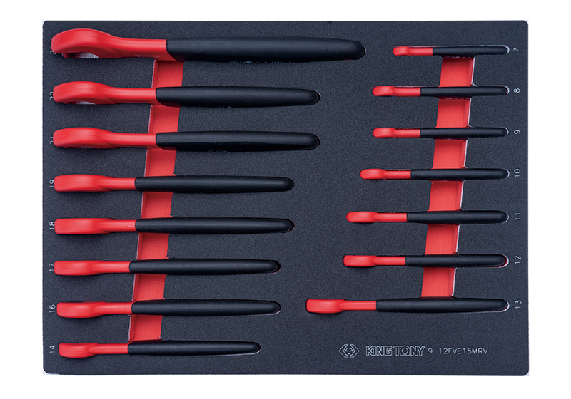 King Tony | Wrench Set VDE Insulated Open End 15Pc Eva-Toolcraft