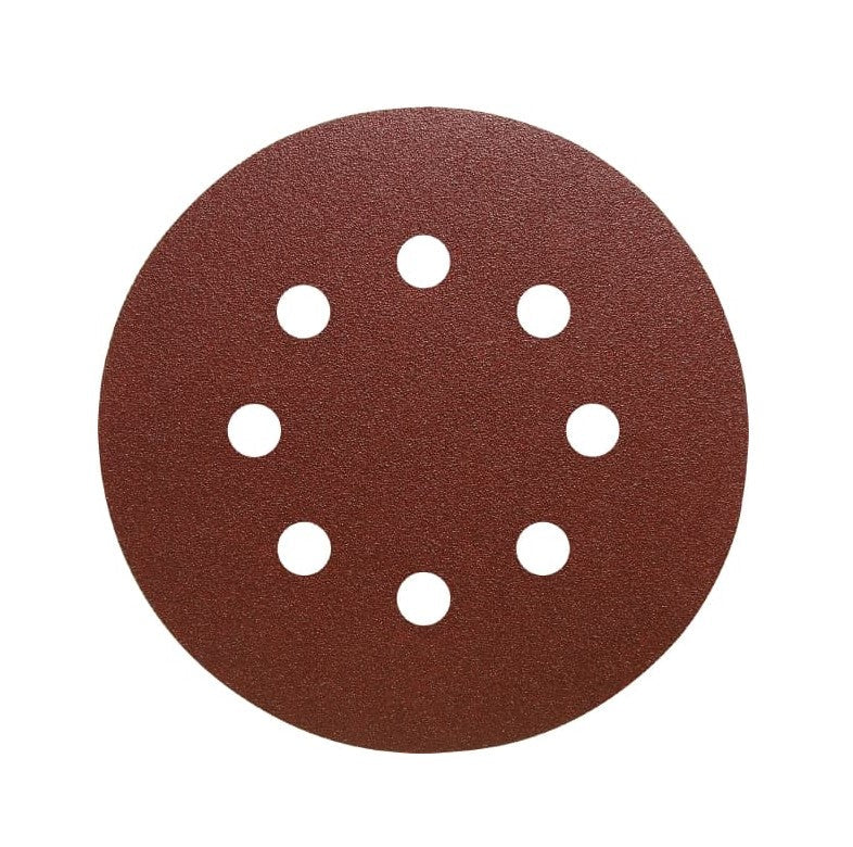 Klingspor Abrasive Discs, 40Grit, 125mmØ, PS22K, GLS5-8 Holes (Box of 50) - Toolcraft