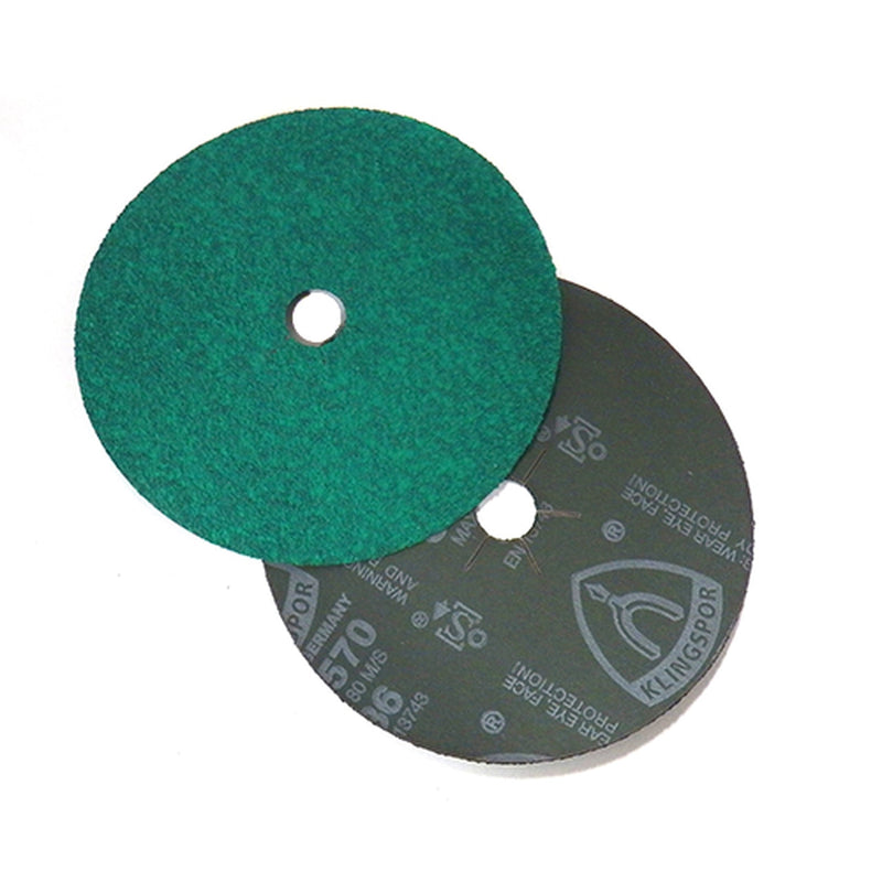 Klingspor Fibre Discs for Stainless Steel 60Grit CS570 (Box of 25) - Toolcraft