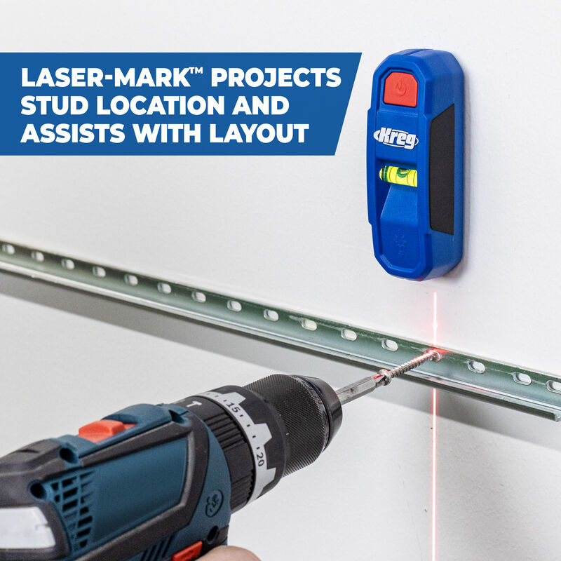 Kreg | Magnetic Stud Finder with Laser-Mark-Toolcraft