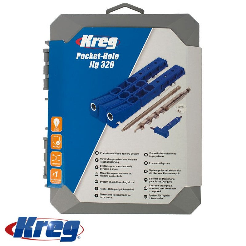 Kreg | Pocket-Hole 320 Jig Kit, 47Pc KR KPHJ320-INT - Toolcraft