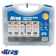 Kreg | Pocket-Hole Screw Project Kit 675Pc KR SK03-INT - Toolcraft