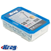 Kreg | Pocket-Hole Screws Zinc, 1½" Coarse, Maxi-Loc, 250Pc KR SML-C150-250-INT - Toolcraft