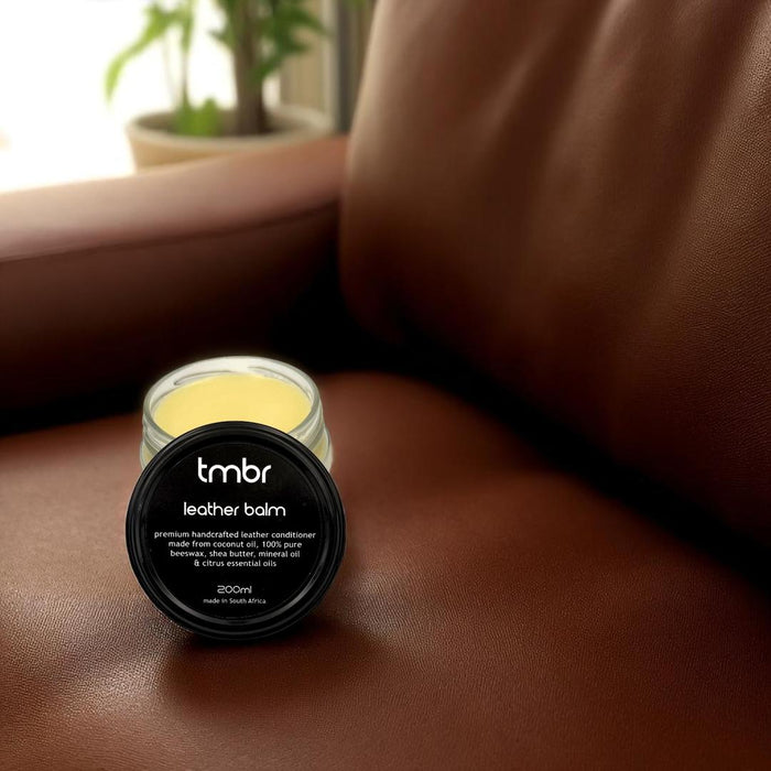 tmbr | Leather Balm 200ml Glass Jar