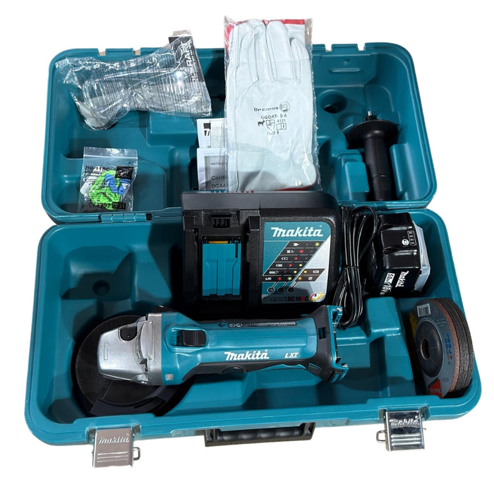 Makita DGA452ZK Cordless Angle Grinder + Acc
