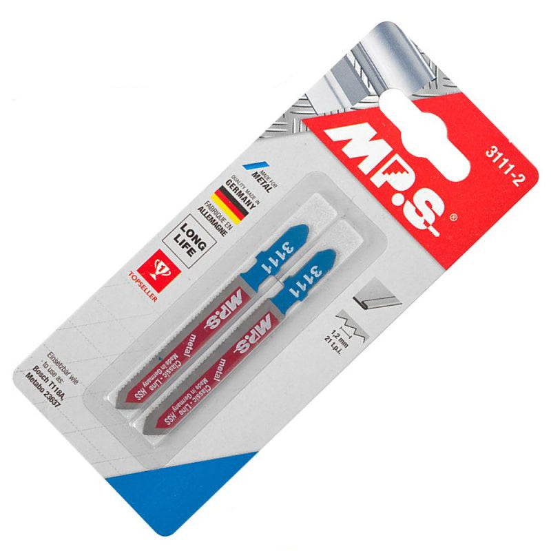 MPS | Jigsaw Blade Metal T-Shank 21tpi 2Pk-Toolcraft