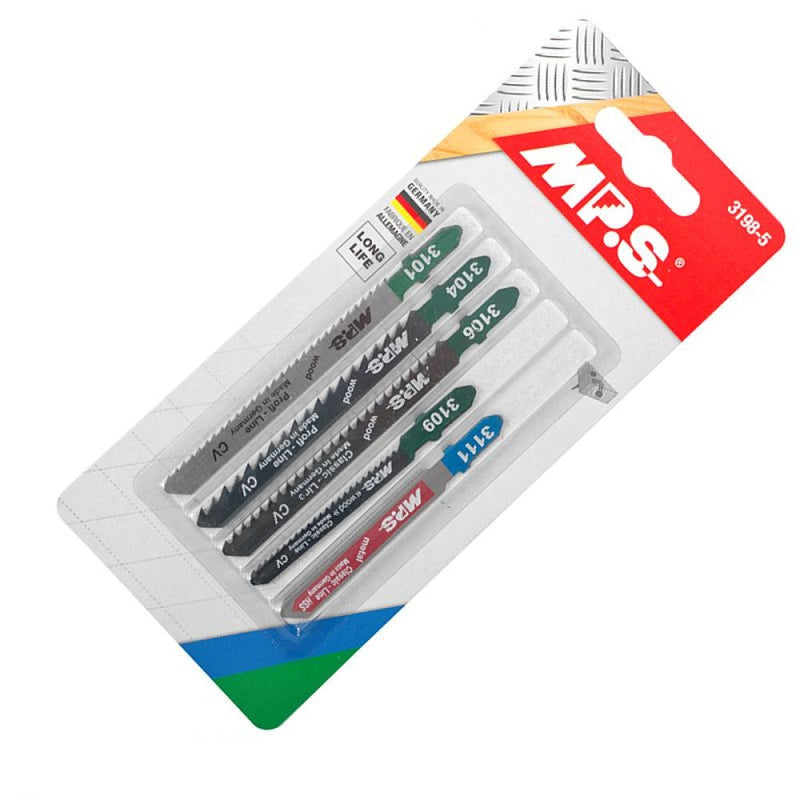 MPS | Jigsaw Blade Set T-Shank 5Pk-Toolcraft