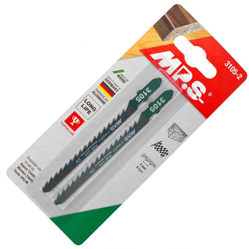 MPS | Jigsaw Blade Wood T-Shank 6tpi T244D 2Pk-Toolcraft
