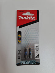 Makita | Torsion Bit PZ2 X 25mm 1" 2Pc Premier - Toolcraft