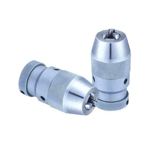 HFS Drill Chuck With #2 Morse Taper Arbor – 3-Jaw Keyed Chuck, 1/32" To 1/2" (1-13mm) Capacity, For Lathes & Drilling Machines