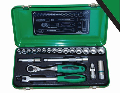 Micro-Tec | Sockets 3/8" 21Pc 6-21mm 12Pt-Toolcraft