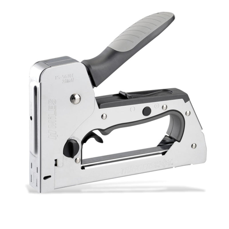 Miles | Staple Gun 18G Trigger Shot 3 in 1 Brad 12-14 Hl Pin 14 Staples T50 6-14mm-Toolcraft