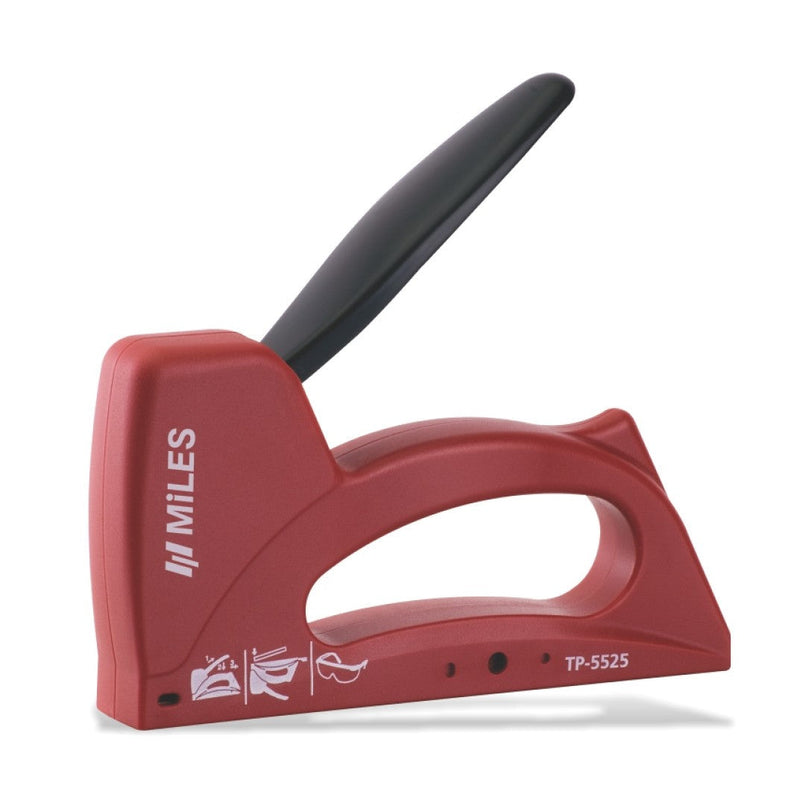 Miles | Staple Gun ABS Body Metal Handle 22G 6-10mm JT21 Staples Reload Ind.-Toolcraft