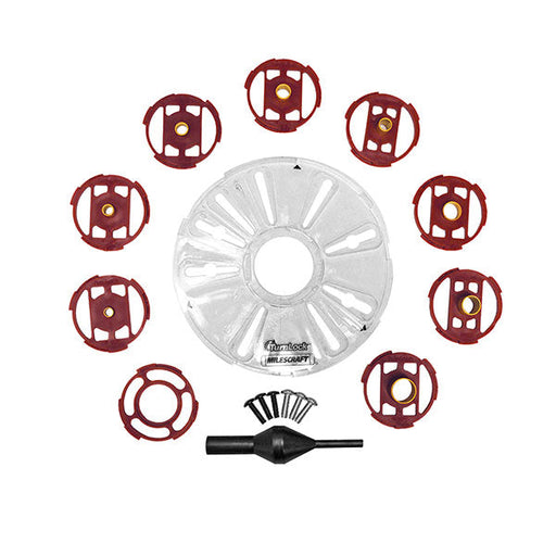 Milescraft | Base Plate/Bushing Set for Template Guide Routing Metric - BPM Toolcraft