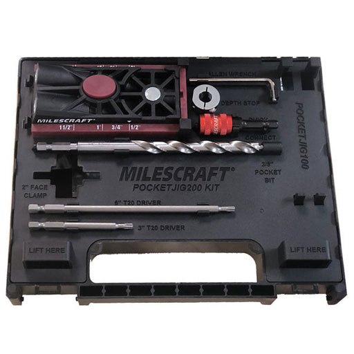 Kreg Jig Milescraft 7336 Pocket Jig 200XCJ - Paquete De Orificios De Kreg Jig Milescraft 7336 Pocket Jig 200XCJ - Paquete De Orificios De