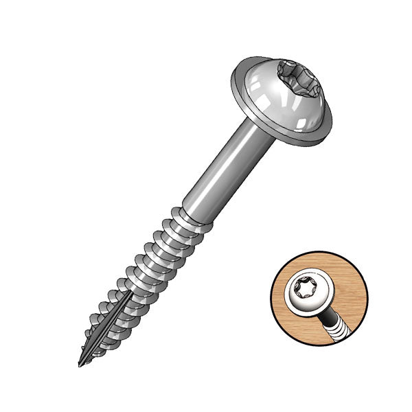 Milescraft | 1,25" Pocket Screws (Fine) 1000Pc (Online Only) - Toolcraft