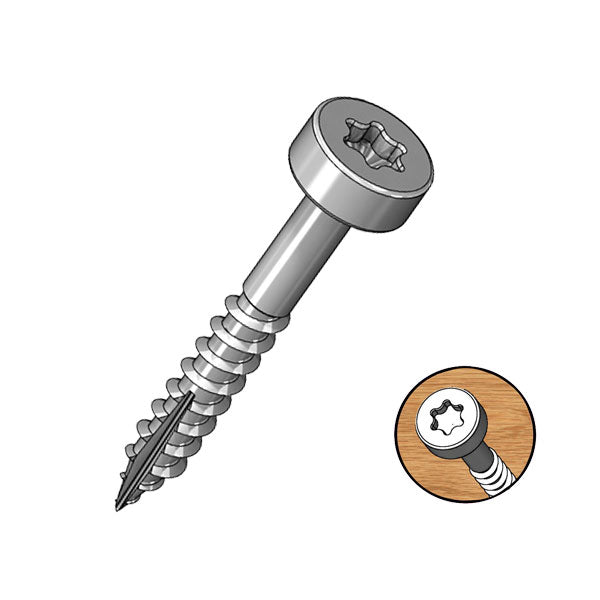 Milescraft | Pocket Screws Coarse 1" 100Pc 25mm Zinc Coated - Toolcraft