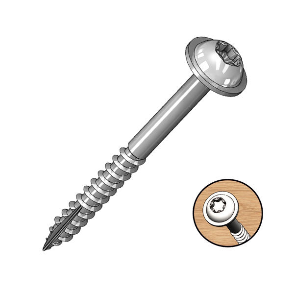 Milescraft | Pocket Screws | Coarse | 1½" 100pc 38mm Zinc Coated - Toolcraft
