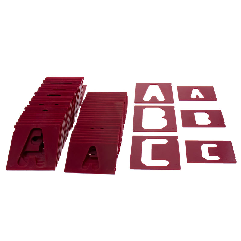 Milescraft | Template Set Vertical Letter 1-1/2″ & 2-1/2″-Toolcraft