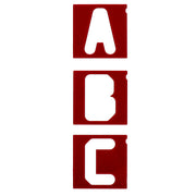 Milescraft | Templates Vertical Letters 1 1/2"/38mm 30pc-Toolcraft