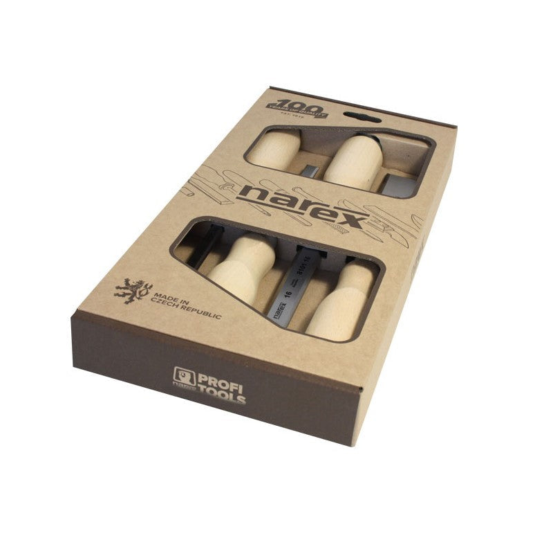 Narex Tool Narex | Set of Bevel Edge Chisels 8631 10 Wood Line Profi 4Pc-Bevel Edge Chisel Set- Toolcraft