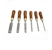 Narex Tool Narex | Set of Polished Bevel Edge Chisels PREMIUM 8532 50 in Wooden Box 6Pc-Bevel Edged Chisel Set- Toolcraft