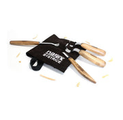 Narex Tool Narex | Spoon Carving Chisels Set of 4 in Leather Tool Roll-Spoon Carving Chisel Set- Toolcraft