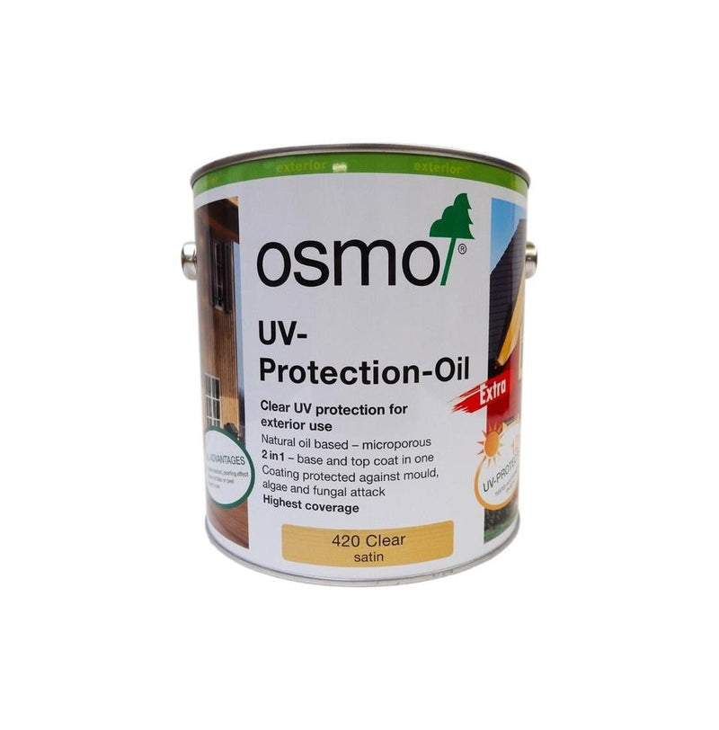 OSMO | UV-Protection-Oil-EXTRA 42, Clear Satin with Film Protection 750ml - Toolcraft
