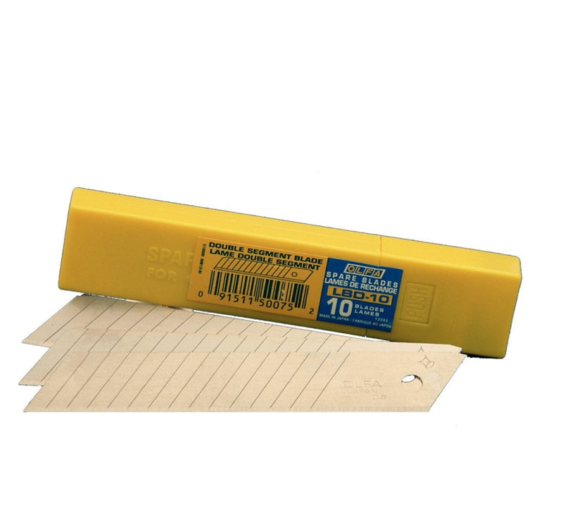 Olfa | Blades Double Segmented Heavy Duty LBD-10 10Pk 18mm-Toolcraft