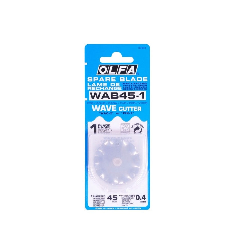 Olfa | Blades Rotary Wave Cutter 45mm 1Pk-Toolcraft