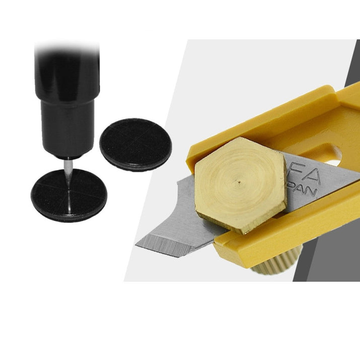 Olfa | Compass Cutter with Ratchet & 10 Spare Blades