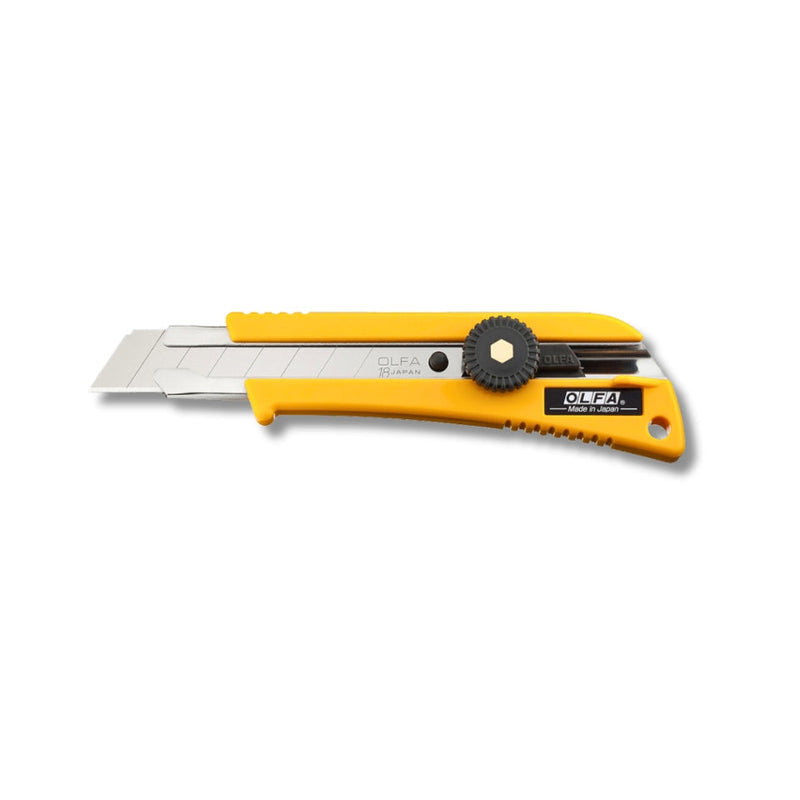 Olfa | Cutter Heavy Duty Snap-Off Knife 18mm with Anti-Slip Rubber-Toolcraft