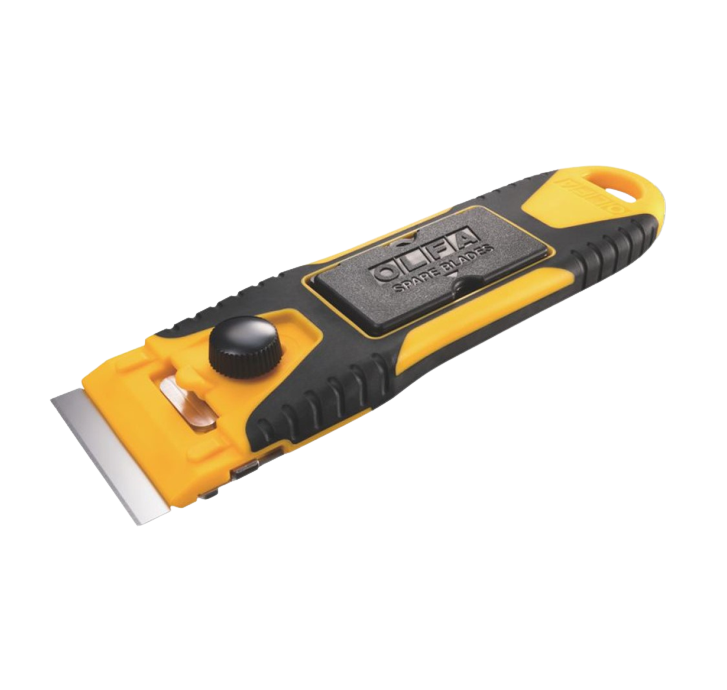 Olfa | Glass Scraper 1" S/Steel Blade 40X18mm +6 Blades-Toolcraft